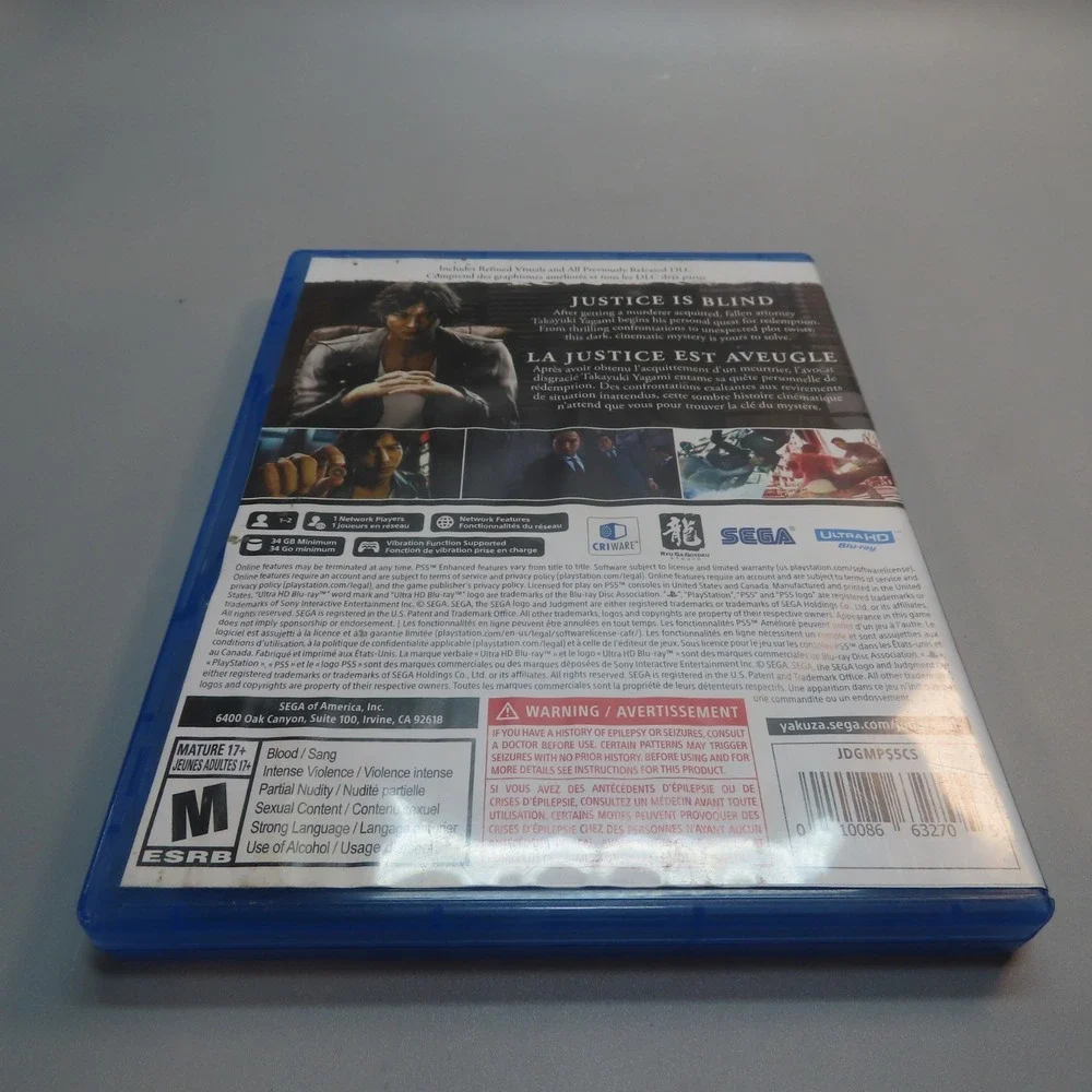Judgment (PlayStation 5, 2021)‎ PS5
